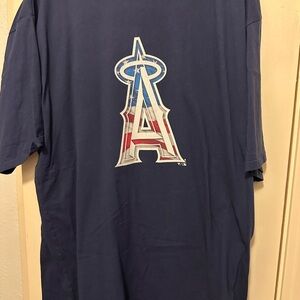 Fanatics Navy Cotton T-Shirt Angels Logo